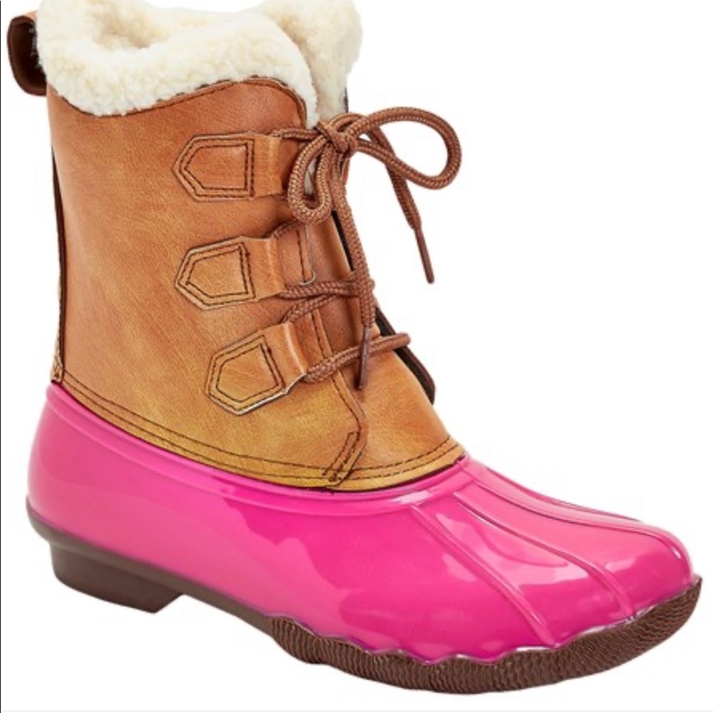 TODDLER GIRL WINTER DUCK BOOYS SIZE 10 & 11